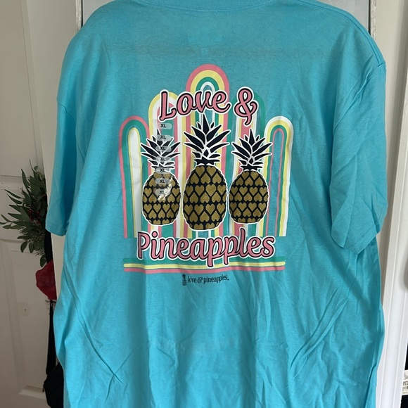 Blue Graphic T-Shirt Love& pineapples - Picture 3 of 3